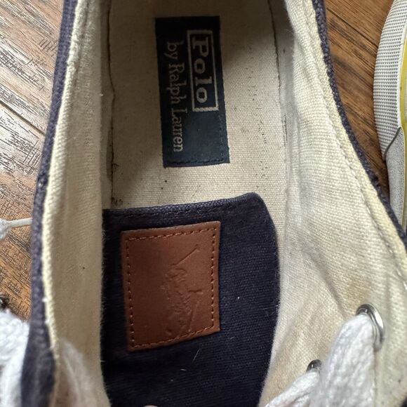 Polo Ralph Lauren Cantor Low Canvas Shoe Men's Size 11.5D Blue - Picture 12 of 13